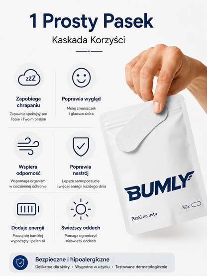 BUMLY™ Sleep Strips – Paski na Usta do Spania